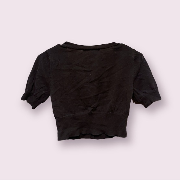 M Mossimo Black Cropped Cardigan - Picture 2 of 2